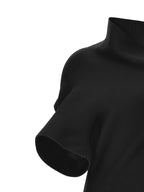 Issey Miyake Black Polyester Midi Dress