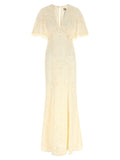 Twinset White Cotton Long Dress