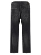 Department 5 Black Cotton Cropped Jeans