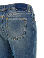 Golden Goose Blue Cotton Flared Jeans