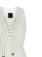 PINKO White Cotton Long Dress
