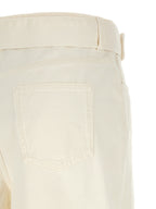 Twinset White Cotton Flared Jeans