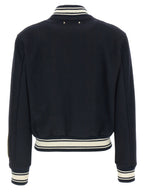 Golden Goose Blue Virgin Wool Bomber