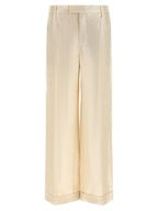 Brunello Cucinelli Gold Linen Casual Pants