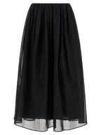 Brunello Cucinelli Black Cotton Mini Skirt