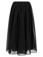 Brunello Cucinelli Black Cotton Mini Skirt