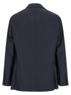 Brunello Cucinelli Blue Virgin Wool Blazer