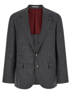 Brunello Cucinelli Gray Wool Blazer