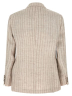 Brunello Cucinelli Gray Linen Blazer