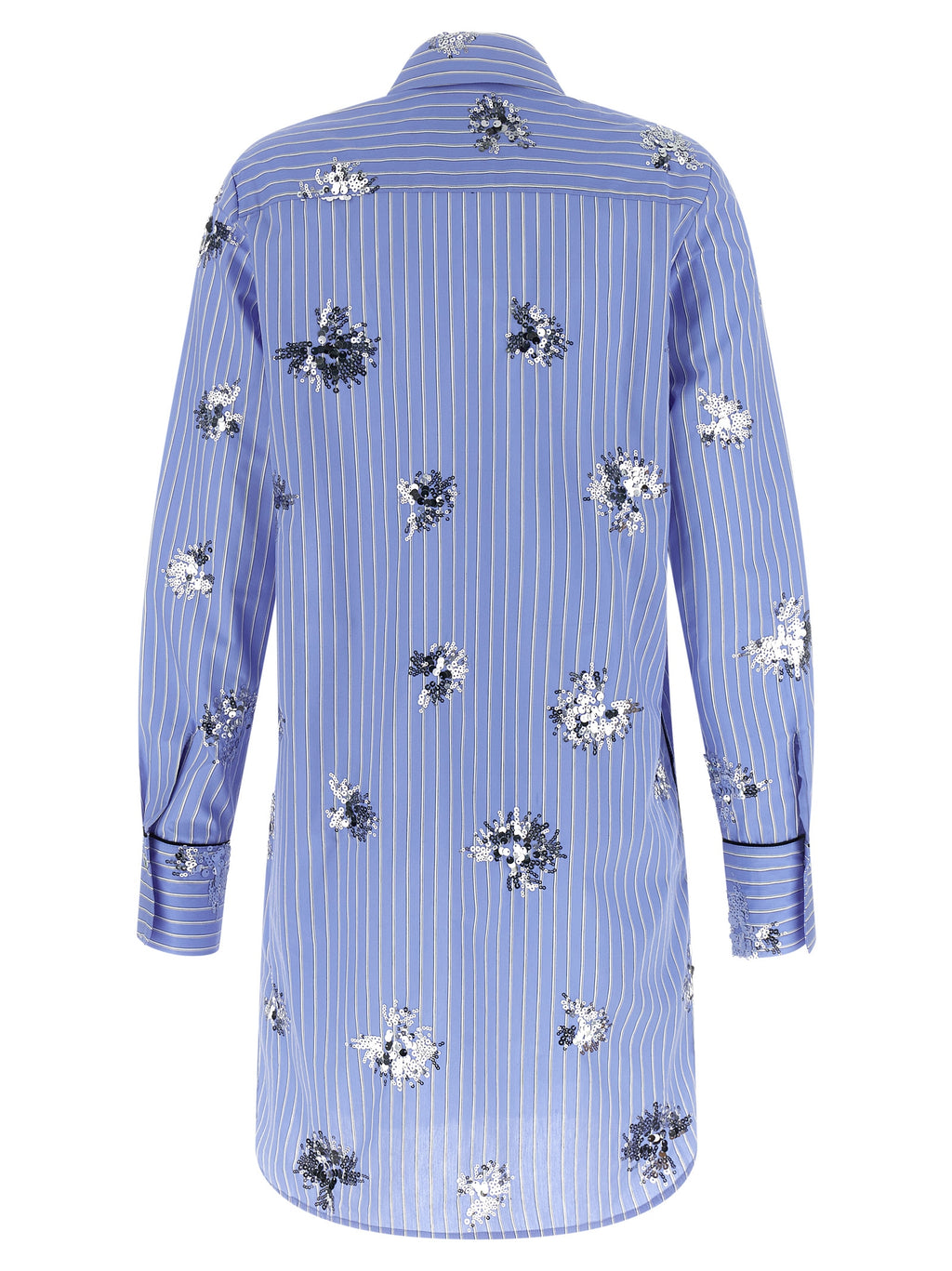LE TWINS Blue Cotton Short Dress