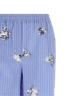 LE TWINS Blue Cotton Casual Pants
