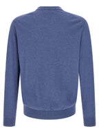 Ballantyne Blue Cotton Cardigan