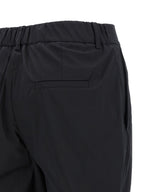 Kiton Black Cotton Casual Pants