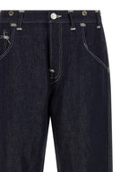 Junya Watanabe Blue Cotton Straight-Leg Jeans