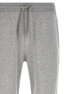Gray Cotton Athletic Pants