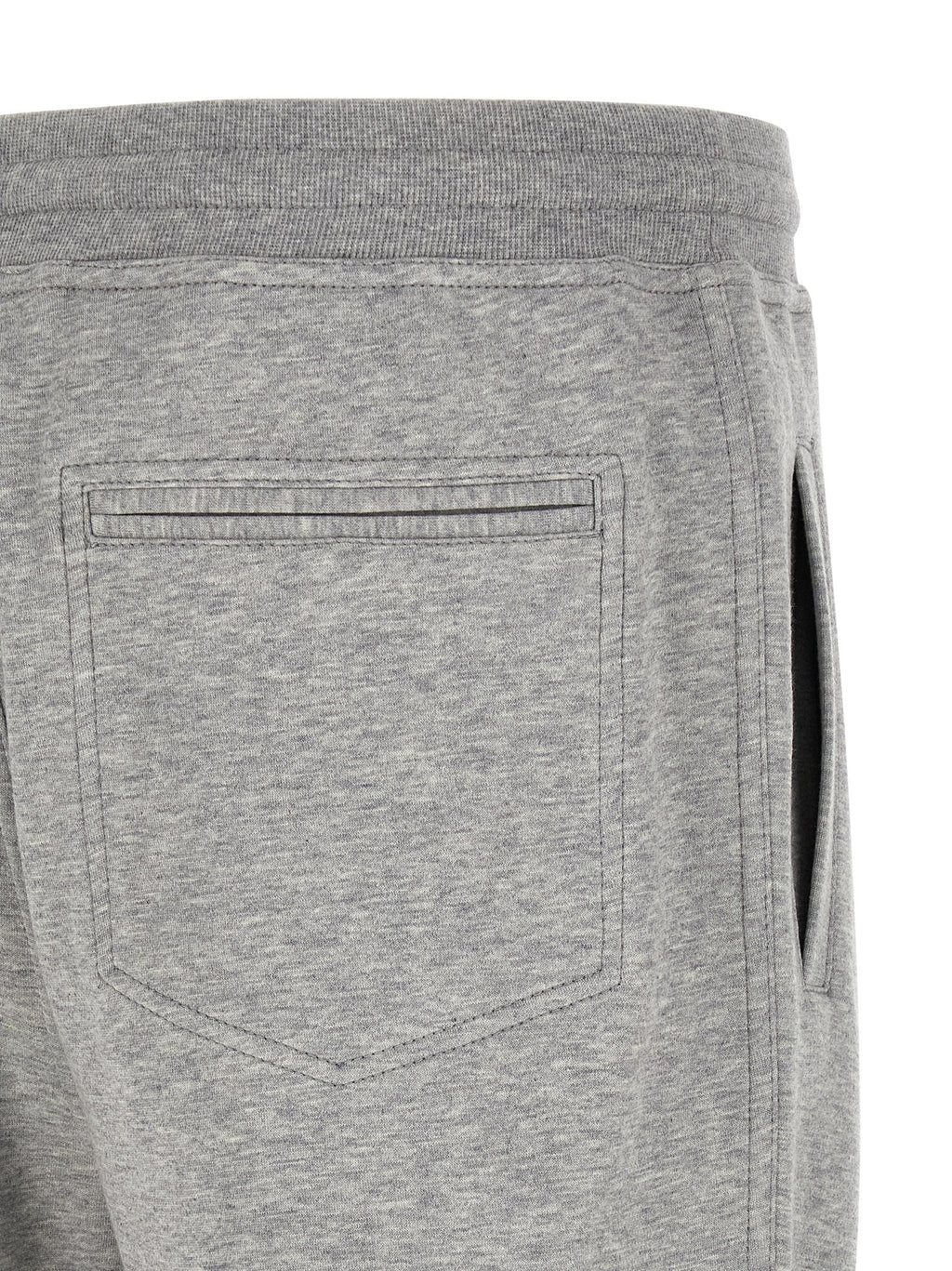 Gray Cotton Athletic Pants