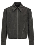 SÉFR Gray Cotton Full-Length Jacket