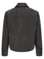 SÉFR Gray Cotton Full-Length Jacket