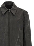 SÉFR Gray Cotton Full-Length Jacket