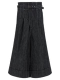 Junya Watanabe Black Cotton Bermuda Shorts