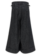 Junya Watanabe Black Cotton Bermuda Shorts