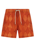 Ballantyne Orange Polyester Swim Shorts
