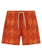 Ballantyne Orange Polyester Swim Shorts