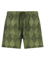 Ballantyne Bicolor Polyester Swim Shorts