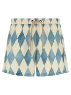 Ballantyne Blue Polyester Swim Shorts