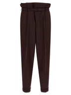 Saint Laurent Purple Wool Casual Pants