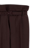 Saint Laurent Purple Wool Casual Pants