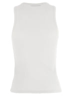Givenchy White Cotton Sleeveles T-Shirt