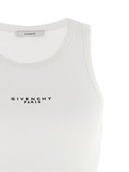 Givenchy White Cotton Sleeveles T-Shirt