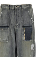 Maison Mihara Yasuhiro Blue Cotton Tapered Jeans