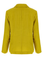 'S Max Mara Bicolor Linen Blazer