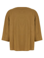 Beige Leinenbluse