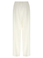 Max Mara White Linen Casual Pants