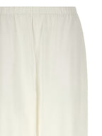 Max Mara White Linen Casual Pants