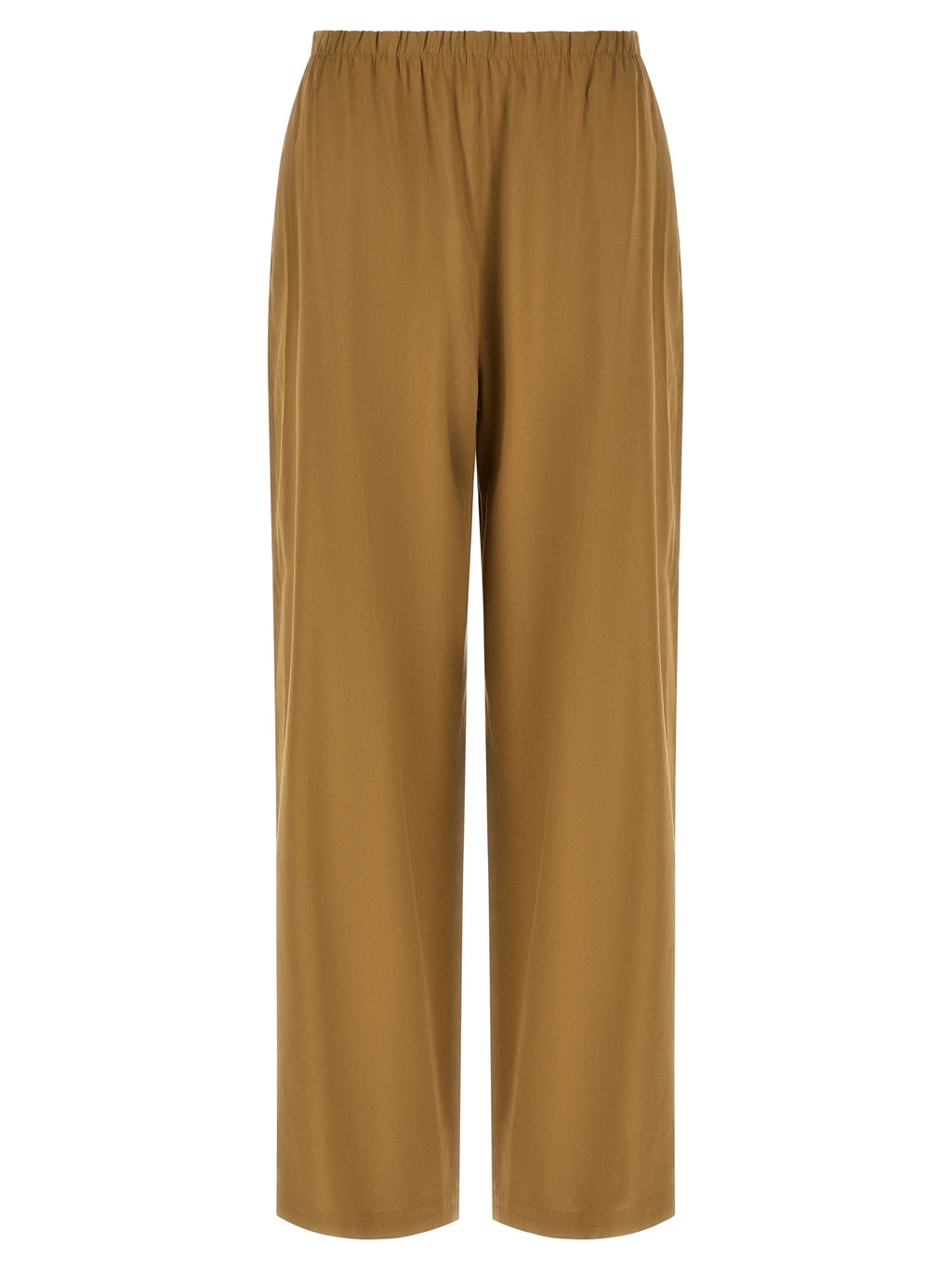 Beige Linen Casual Pants