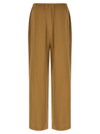 Beige Linen Casual Pants