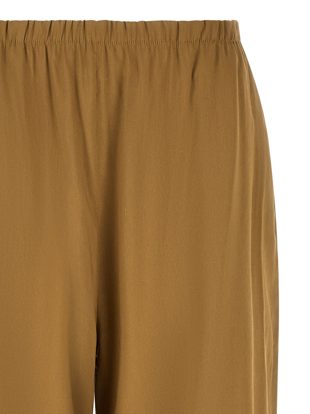 Beige Linen Casual Pants