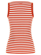 Max Mara Multicolor Viscose Sleeveles T-Shirt