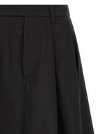 Brunello Cucinelli Black Cotton Midi Skirt