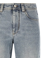 Brunello Cucinelli Blue Cotton Tapered Jeans