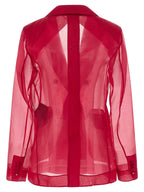 Max Mara Fuchsia Silk Blazer