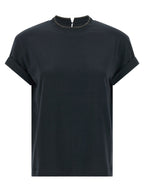 Brunello Cucinelli Blue Cotton T-Shirt