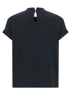 Brunello Cucinelli Blue Cotton T-Shirt