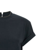 Brunello Cucinelli Blue Cotton T-Shirt