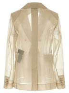 Max Mara Beige Silk Blazer