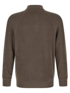Brunello Cucinelli Brown Cotton Polo Shirt